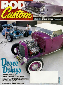 ROD & CUSTOM 2007 FEB - BEATNIK 55 FORD BUBBLETOP, OLD FORD REARENDS REBUILT